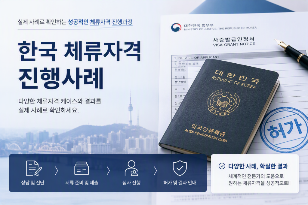 체류자격변경진행사례